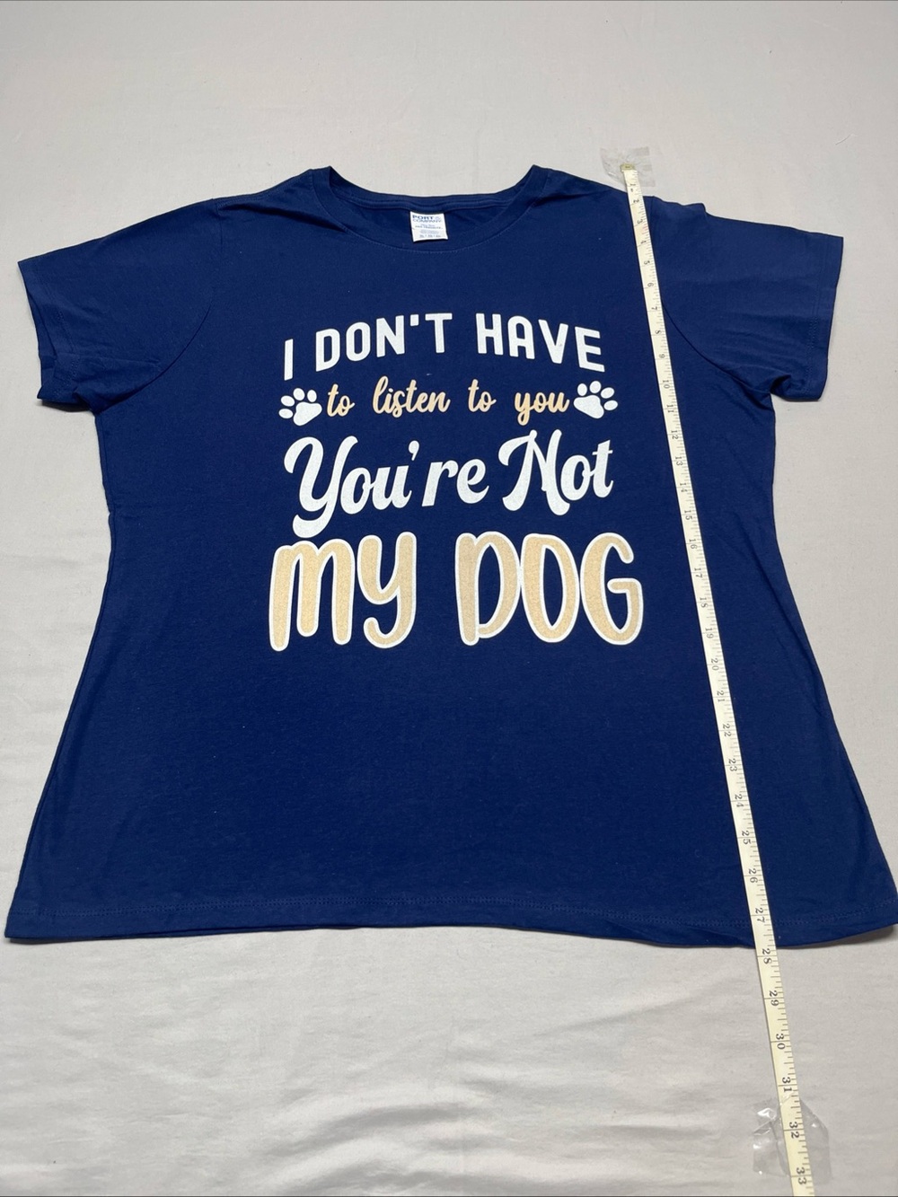 Port and Company Navy 'You're Not My Dog' Graphic Tee